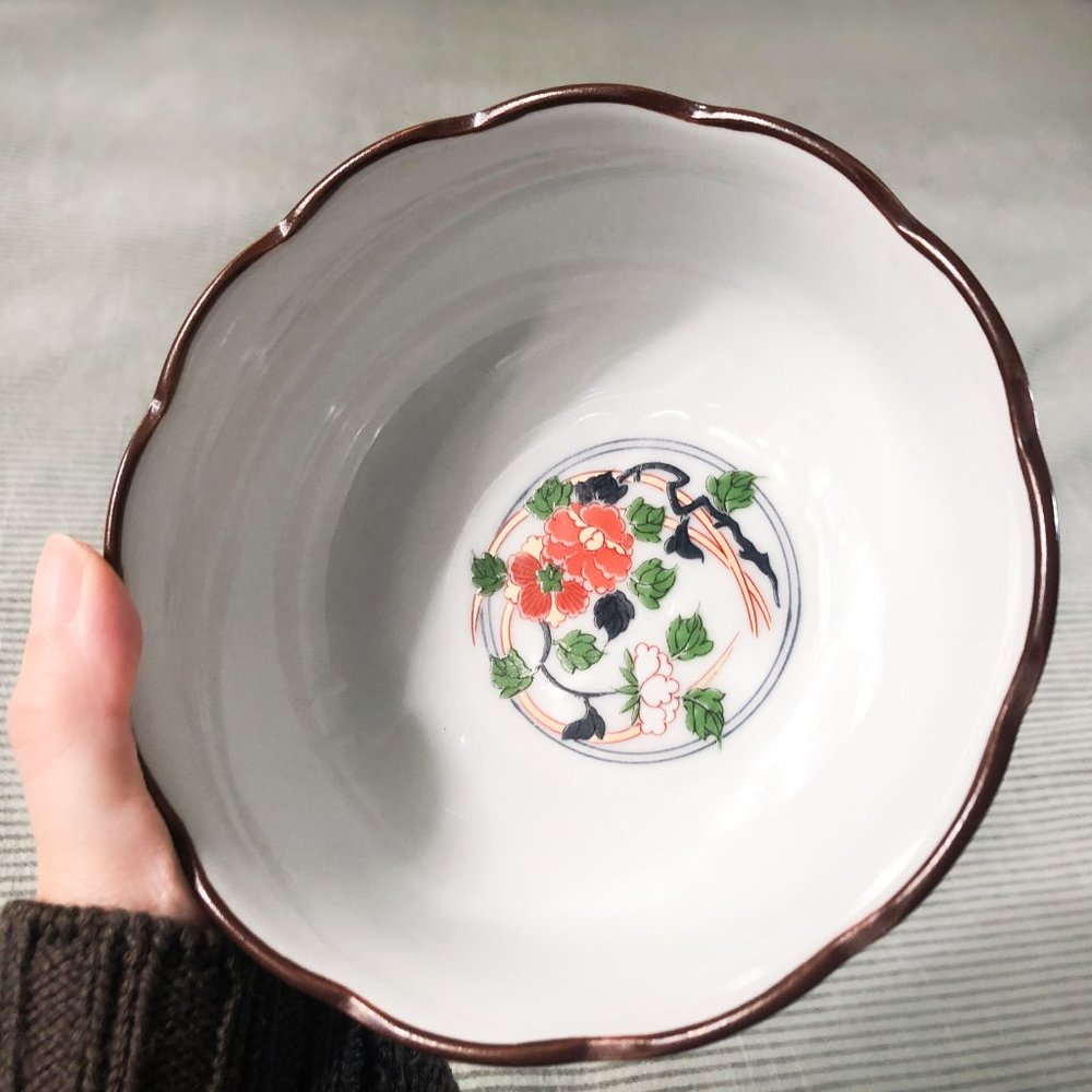 Japanese Pattern Ceramic Bowl - Picture 4 of 4